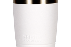 12_oz_Bison_Tumbler_White_Stainless_Steel