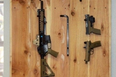 Vertical gun rack display